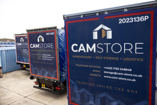 Details of Cam Store on back of Lorries